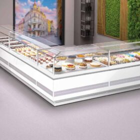 COMETA Ital Proget italy gelato showcase ice cream showcase display tủ trưng bày kem Ý